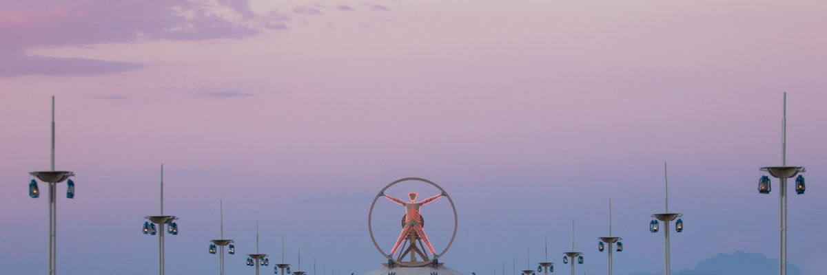 Upright Man At Dusk
