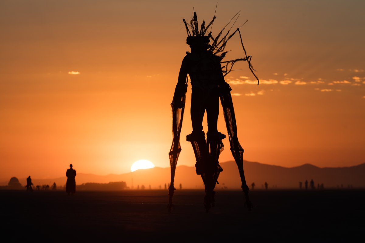 Burner Walking Into The Sunrise (name unknown)