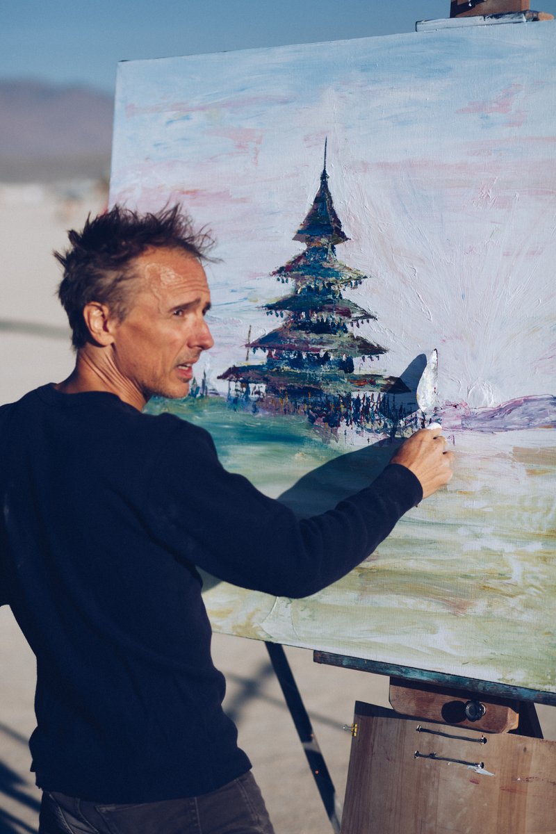 Burner painting The Temple