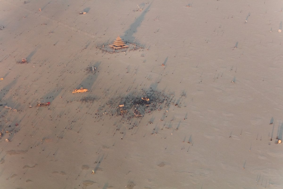 Robot Heart Aerial Photo During The Catacomb Of Veils Burn.