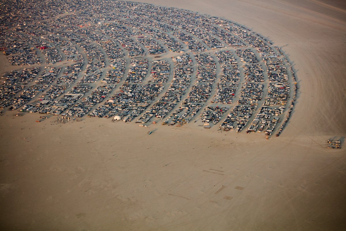 Robot Heart Drawn On The Playa