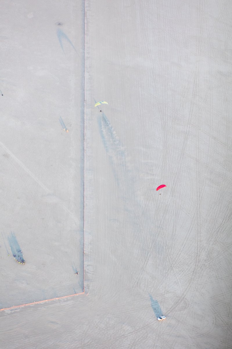 Paragliders At The Trash Fence