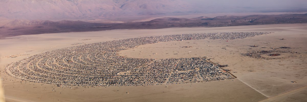 Aerial View Of Burning Man 2016