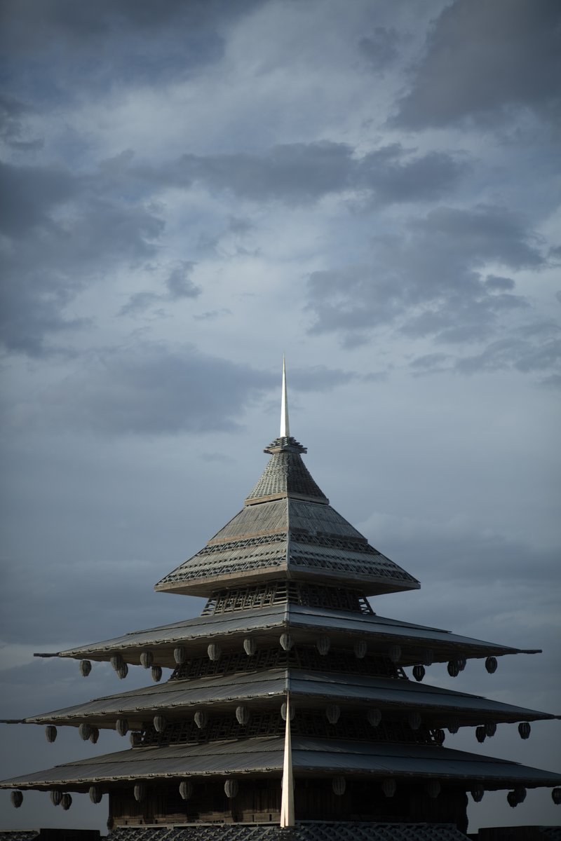 The Temple And Clouds