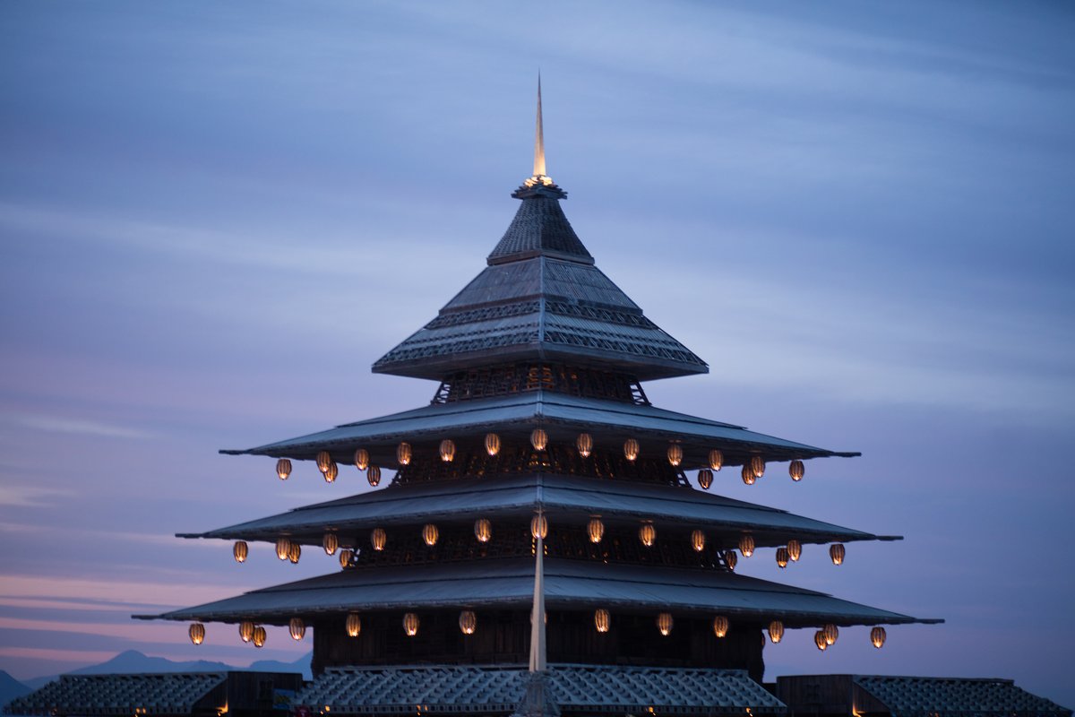 The Temple At Sunset
