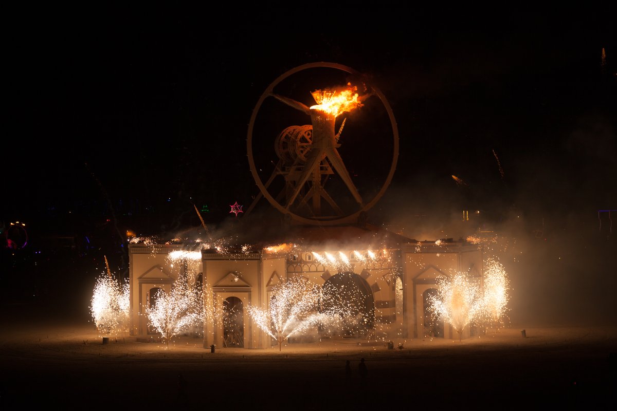 Burning Man 2016 Man Burn Fireworks