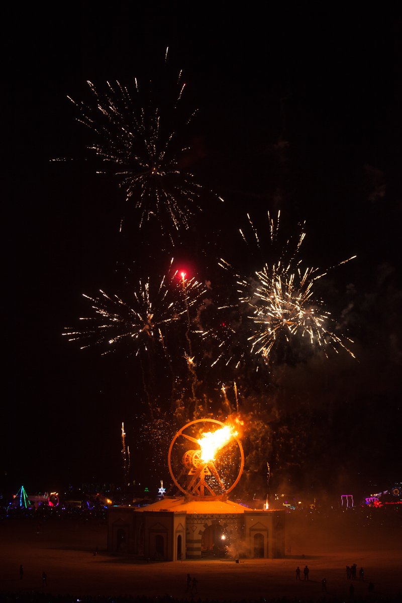 Burning Man 2016 Man Burn Fireworks