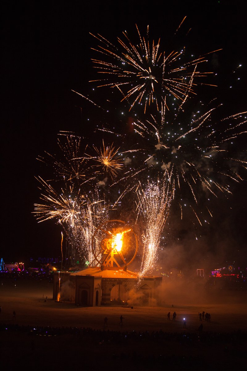 Burning Man 2016 Man Burn Fireworks