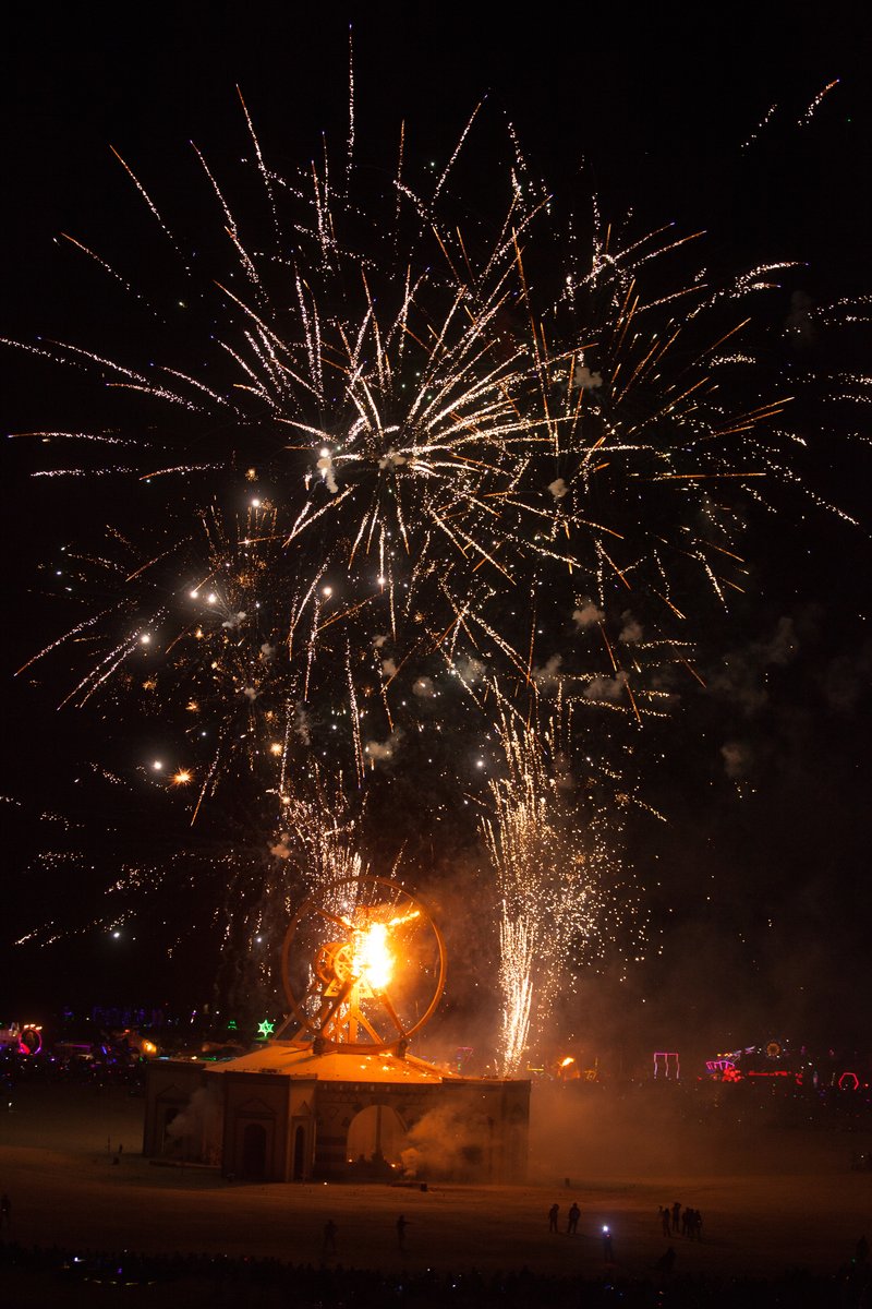 Burning Man 2016 Man Burn Fireworks