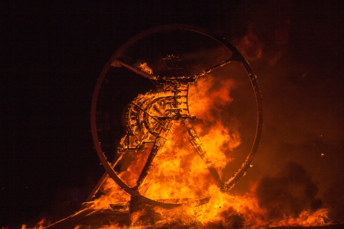 Burning Man 2016 Man Burn