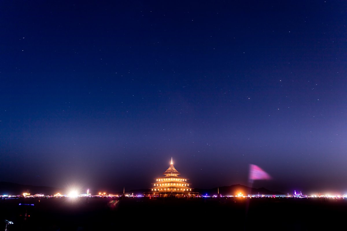 Burning Man 2016 Temple Burn And Stars