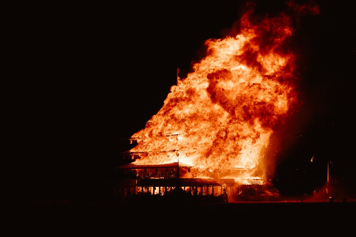 Burning Man 2016 Temple Burn