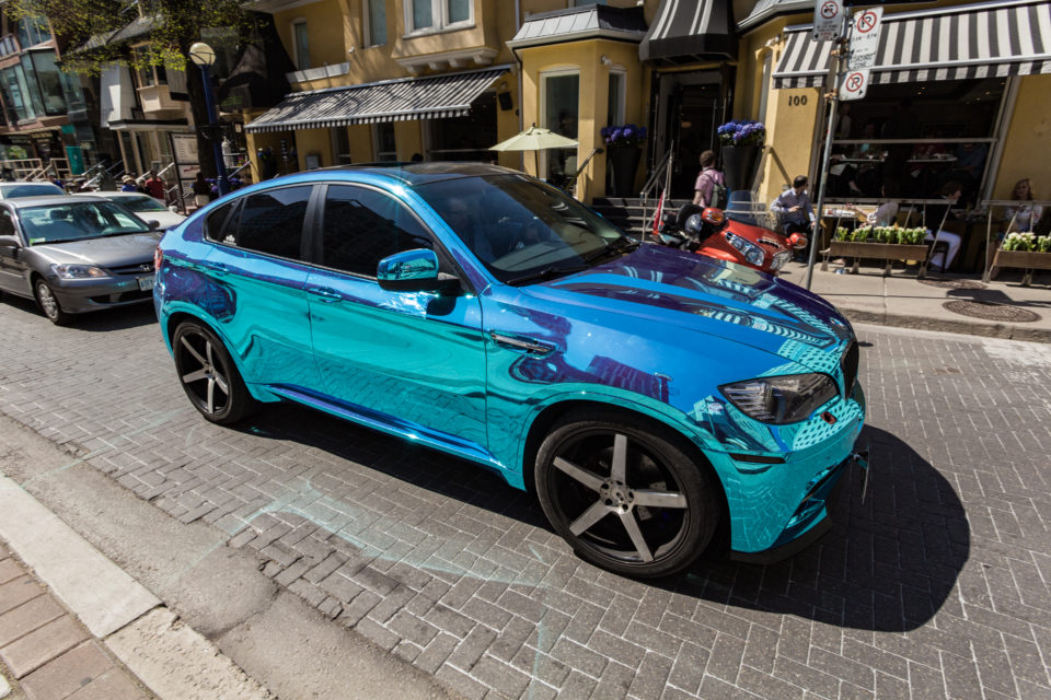 BMW SUV With Reflective Paint