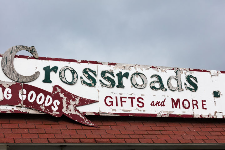 Sign With Peeling Paint