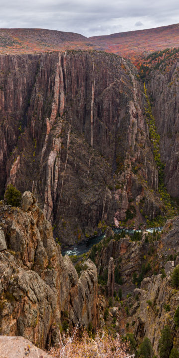 Truck For Scale At Black Canyon Of The Gunnison