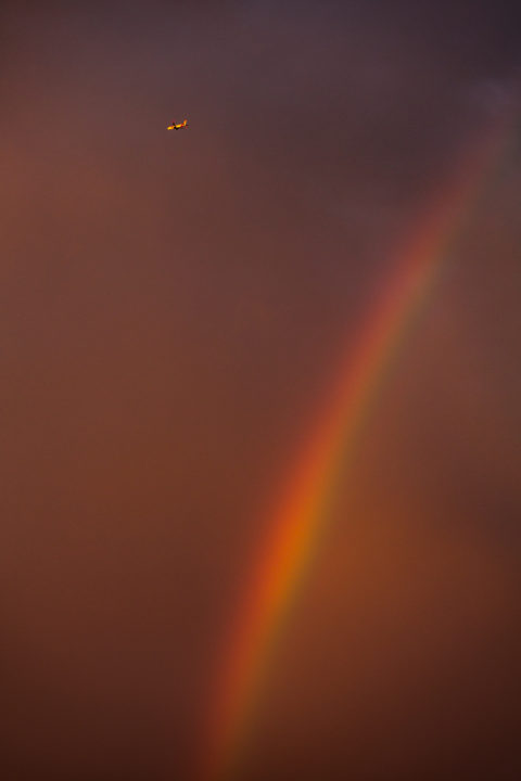 Rainbow And Airplane