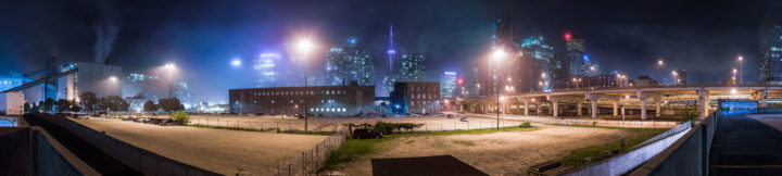 Toronto In The Fog At Night