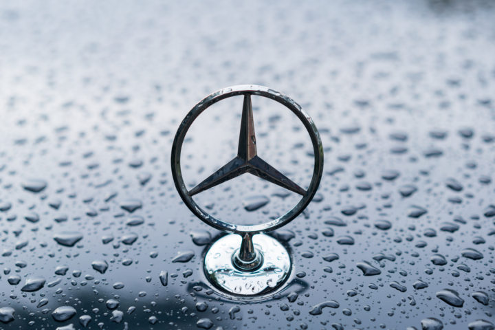 Wet Mercedes-Benz Hood Ornament