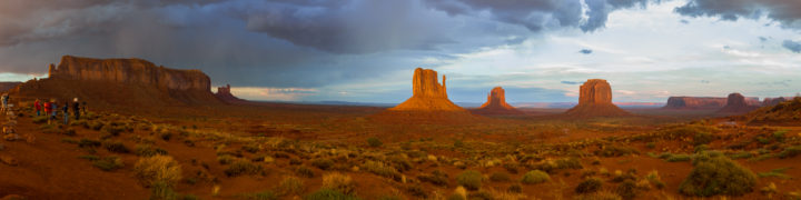 Monument Valley Sunset Panorama