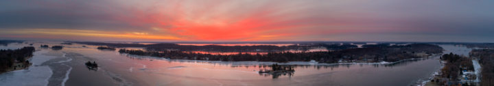 Sunrise 1000 Islands January 17 2017