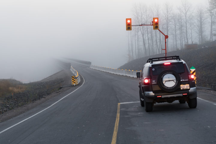Bridge Into Fog