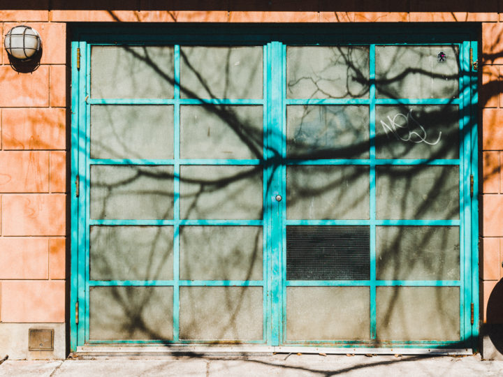 Door And Shadow Of Tree