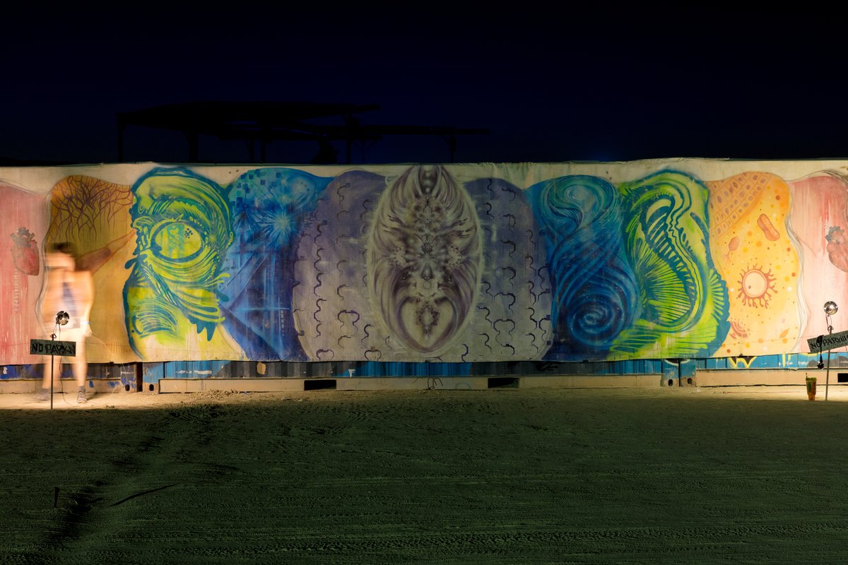 Mural Near First Camp Artist Unknown.