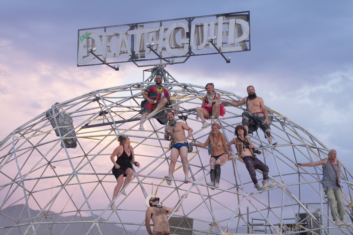 Burners Enjoy Sunset Atop The Thunderdome