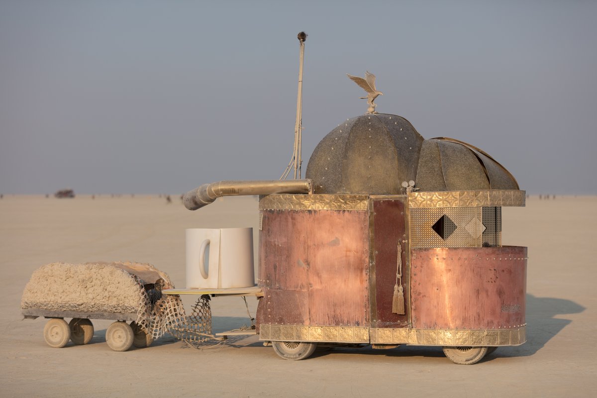 The Worotomo Cafe (an antique espresso machine and mobile cafe) by Mz. Molly K from Freestyle Palace (thanks for the update via email Molly)