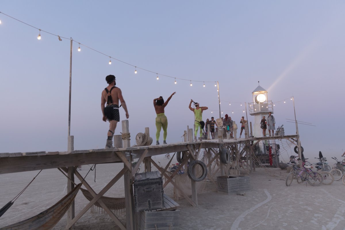 Impromptu Fashion Show At The Pier (Pier by: Matthew Schultz from: Sparks, NV)