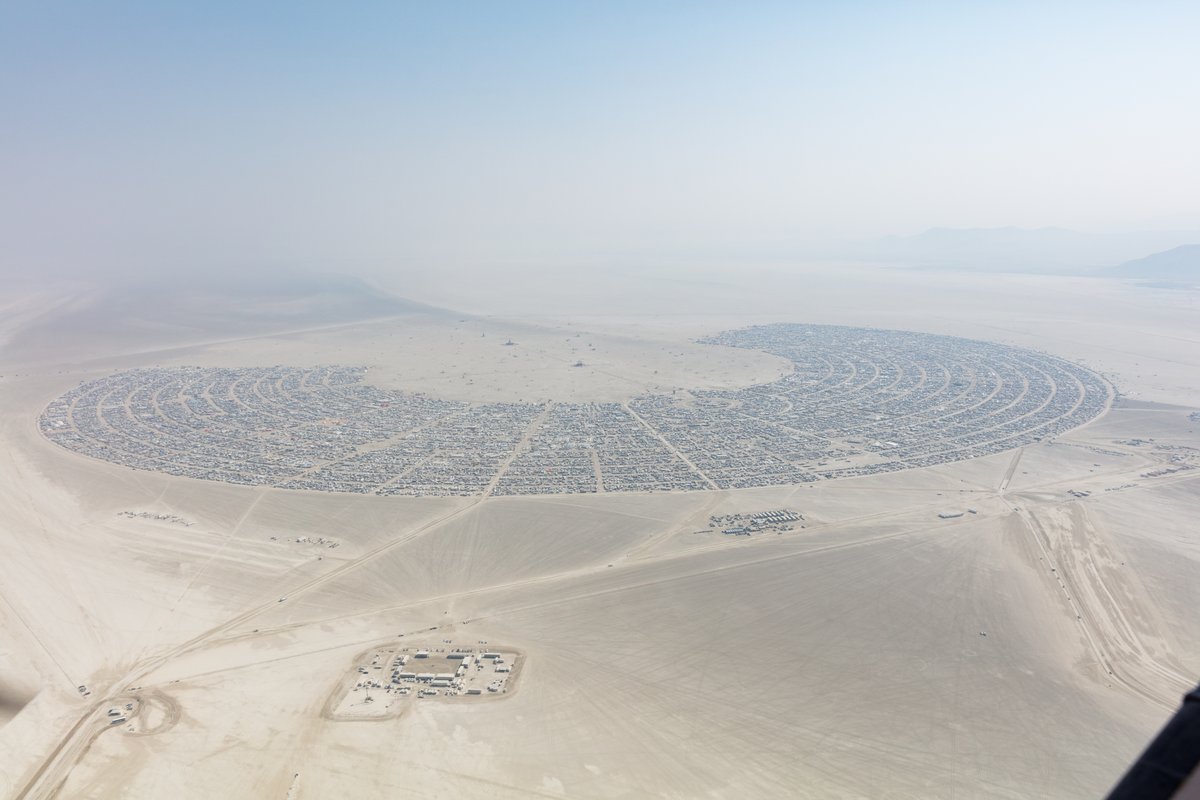 Aerial Photo Burning Man 2017