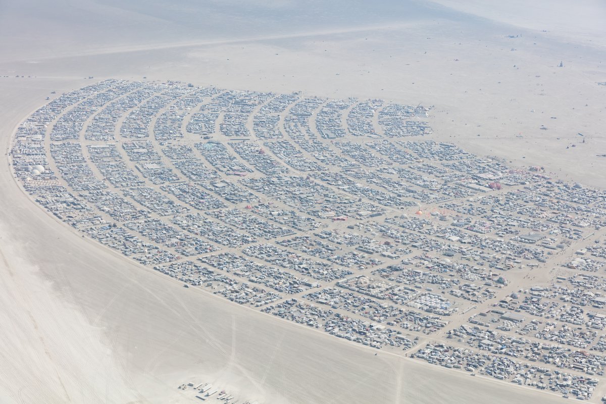 Aerial Photo Burning Man 2017