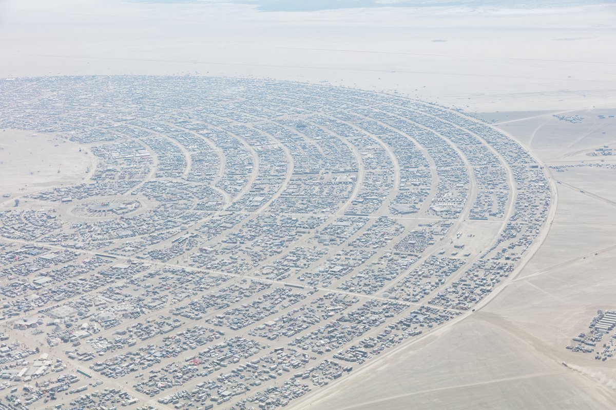 Aerial Photo Burning Man 2017