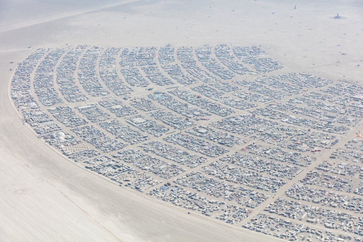 Aerial Photo Burning Man 2017