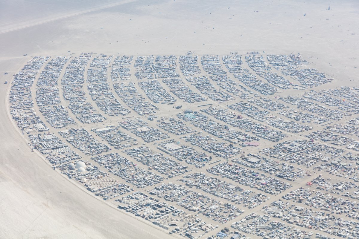 Aerial Photo Burning Man 2017