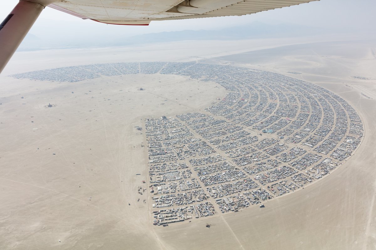 Aerial Photo Burning Man 2017