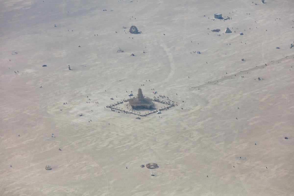 Aerial Photo Burning Man 2017