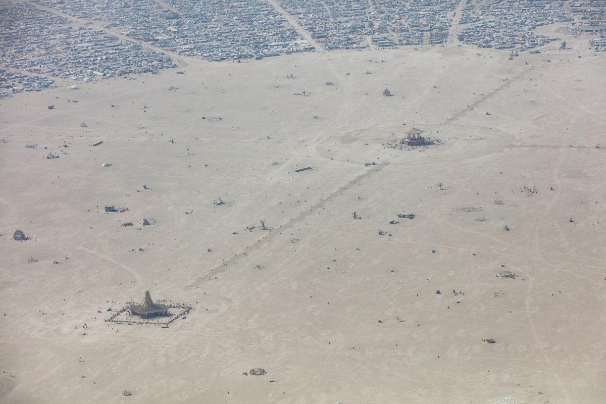 Aerial Photo Burning Man 2017