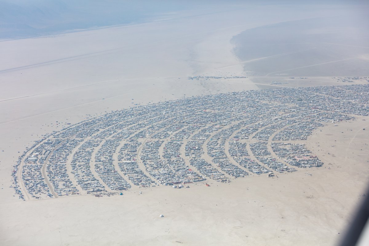 Aerial Photo Burning Man 2017