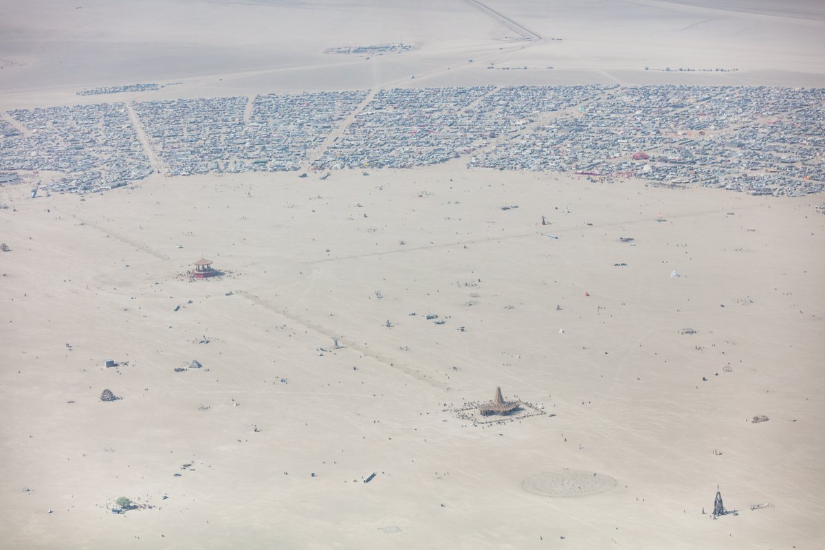 Aerial Photo Burning Man 2017