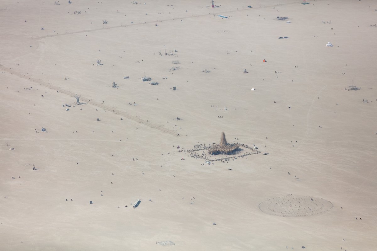 Aerial Photo Burning Man 2017