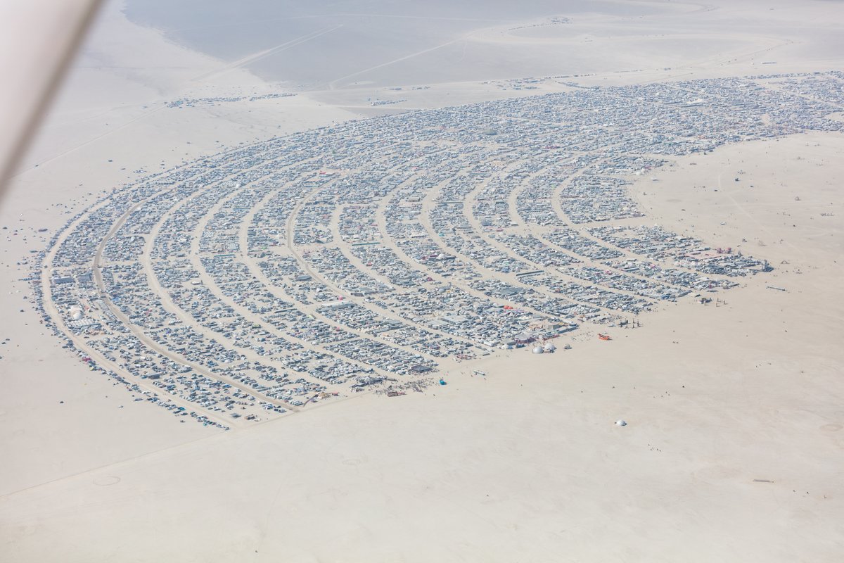 Aerial Photo Burning Man 2017
