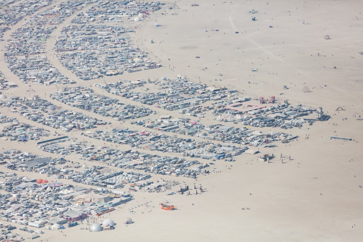 Aerial Photo Burning Man 2017