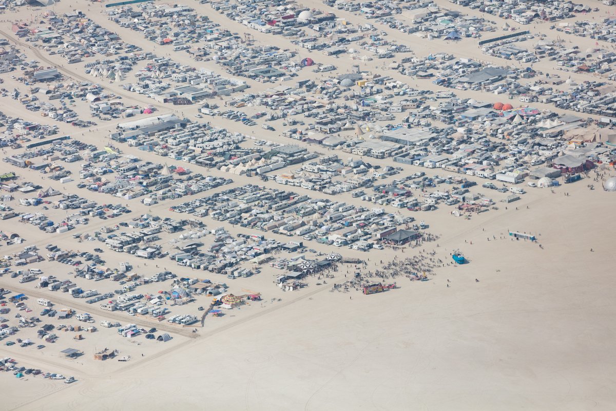 Aerial Photo Burning Man 2017