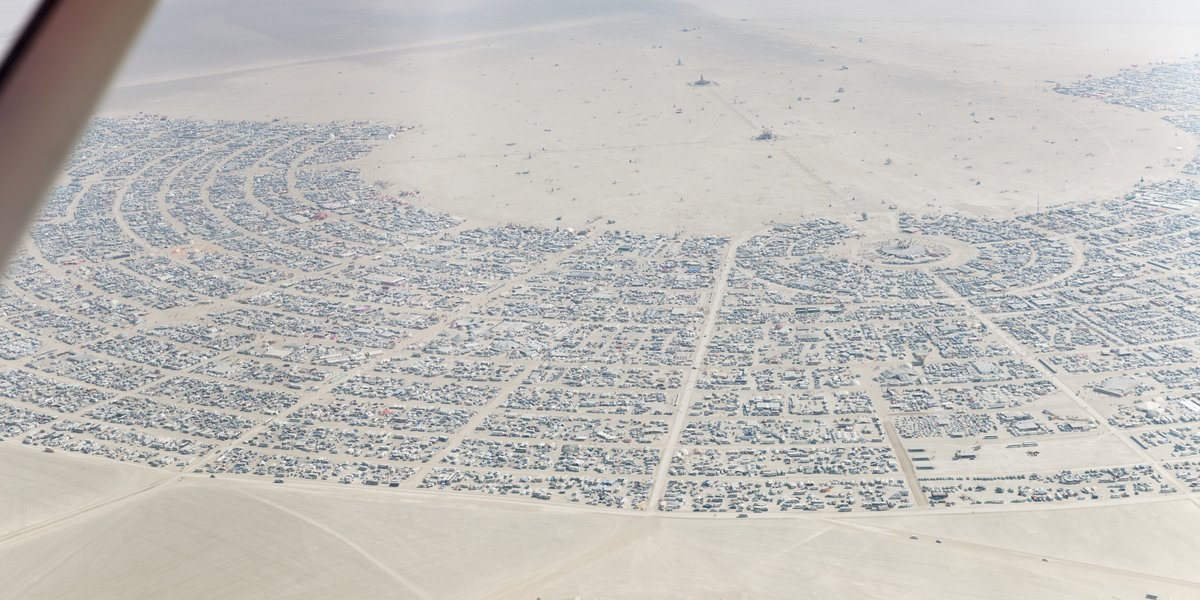 Aerial Photo Burning Man 2017