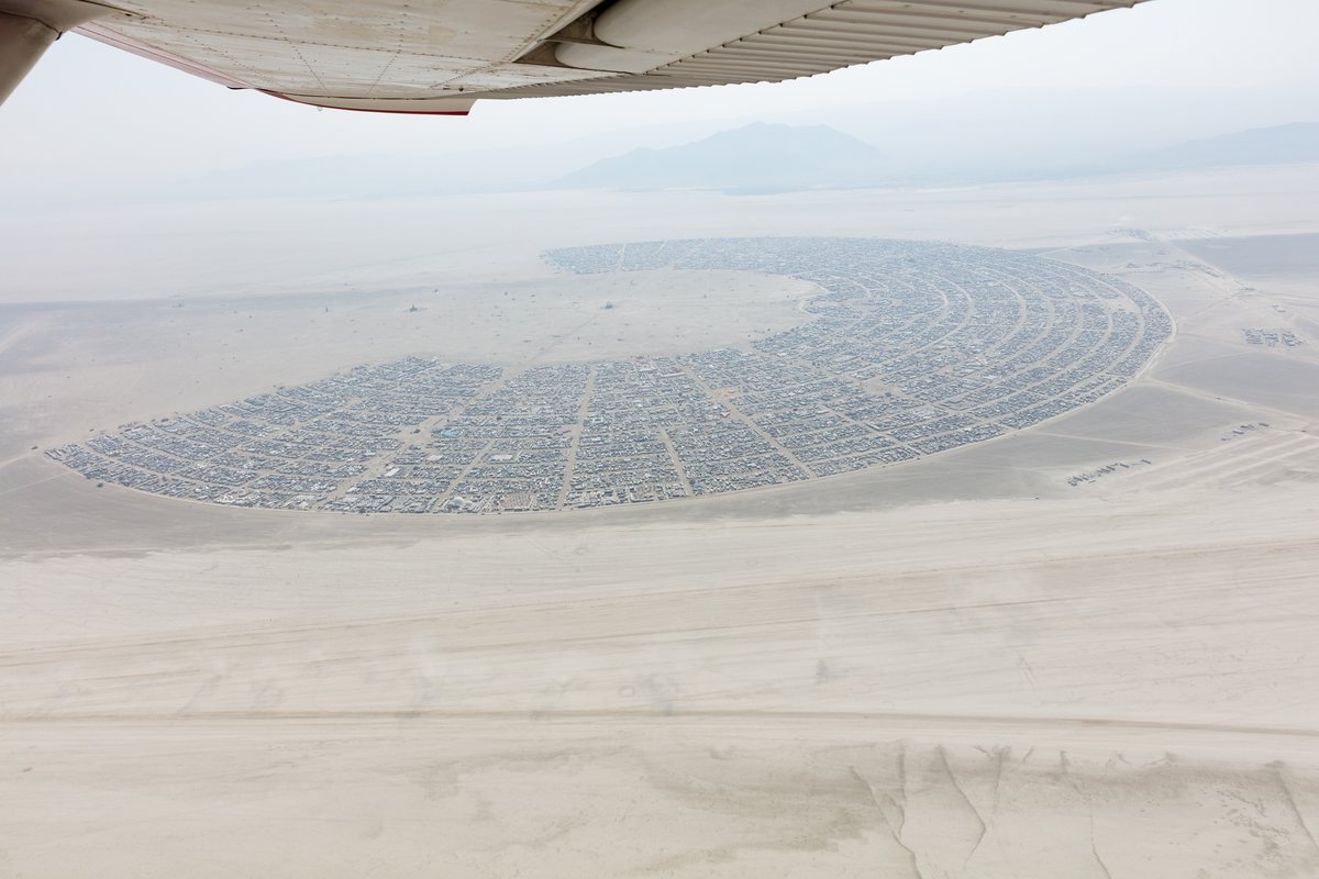 Aerial Photo Burning Man 2017
