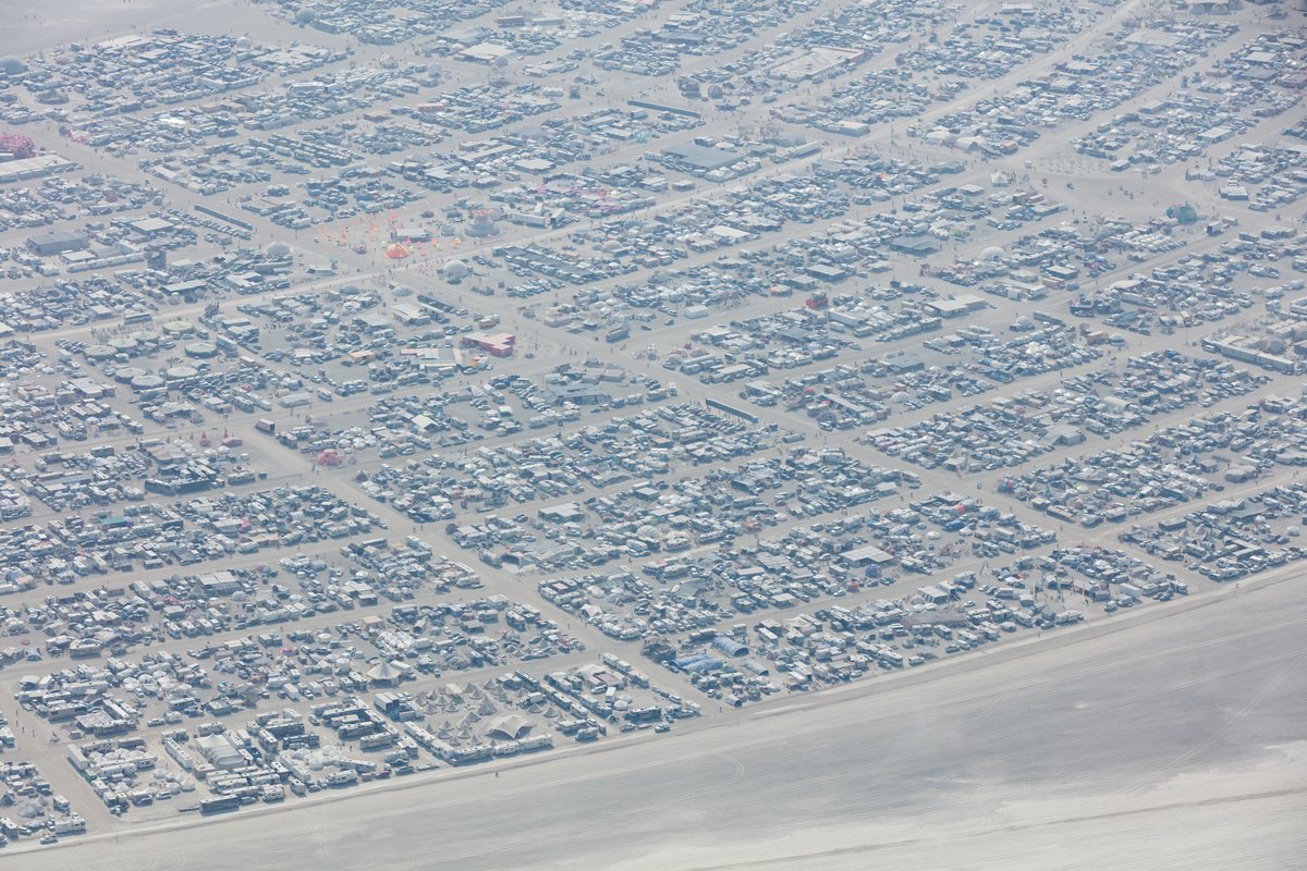 Aerial Photo Burning Man 2017