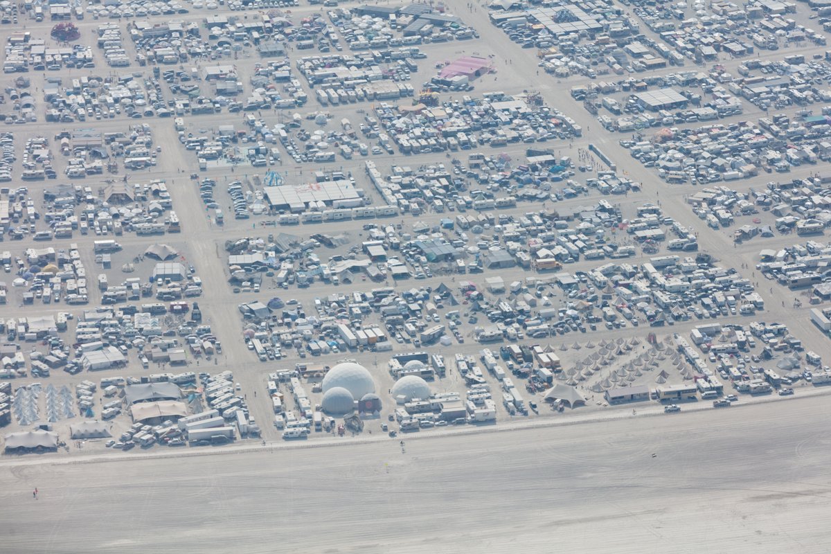 Aerial Photo Burning Man 2017