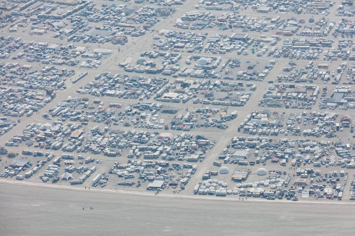 Aerial Photo Burning Man 2017
