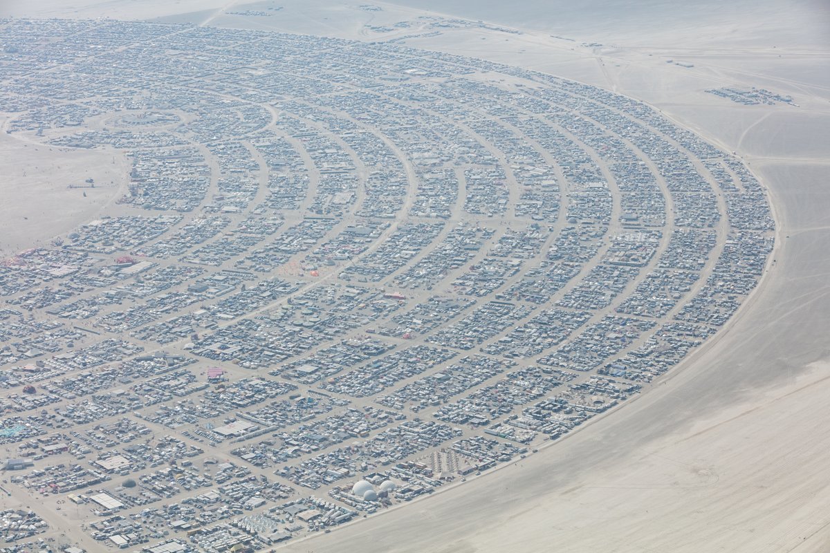 Aerial Photo Burning Man 2017